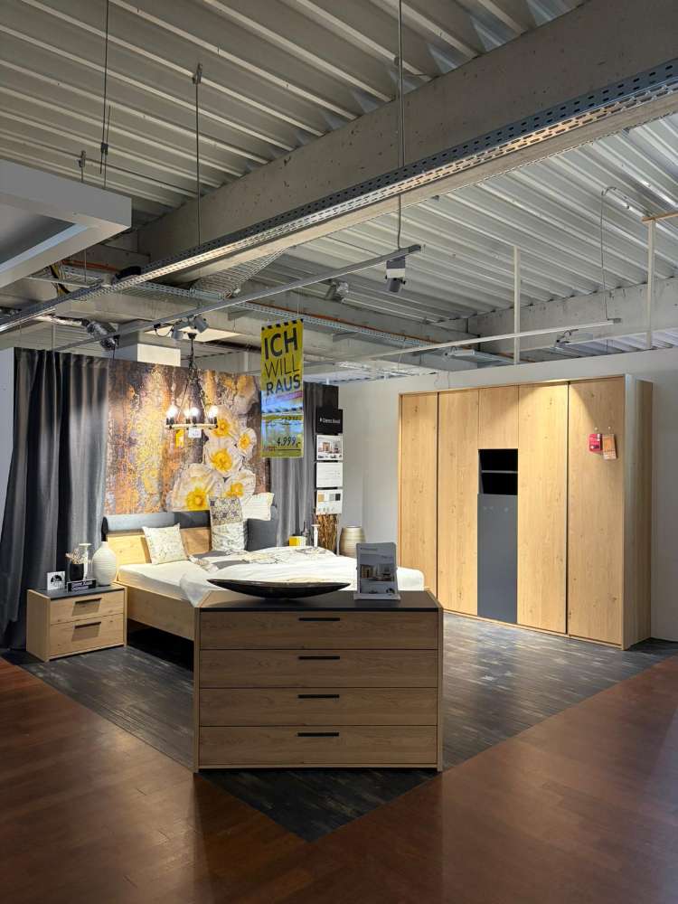 MÖBEL, DIETER KNOLL, SCHLAFZIMMER KOMPLETT, EICHE MASSIV, XXXLUTZ