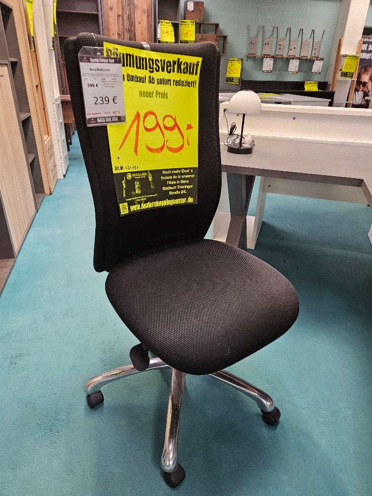 Büro Drehstuhl schwarz statt 399€