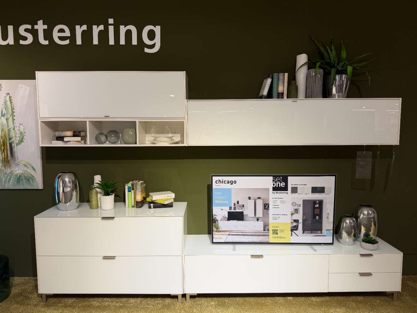 Wohnwand Set one by Musterring in weiß