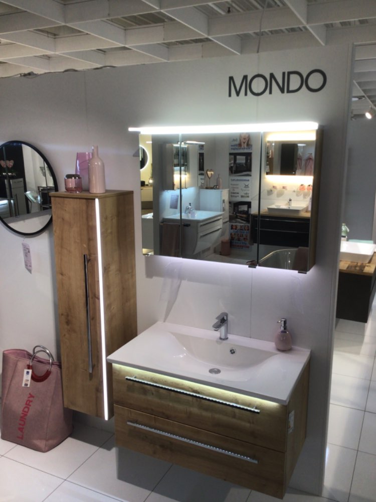 3 teiliges Badezimmerset Eiche