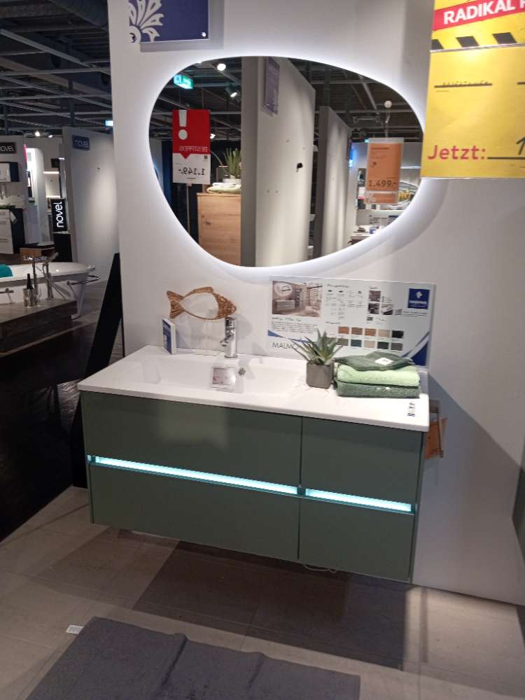 Badezimmer, Sadena, Malmö, Grün, 113cm, XXXLutz