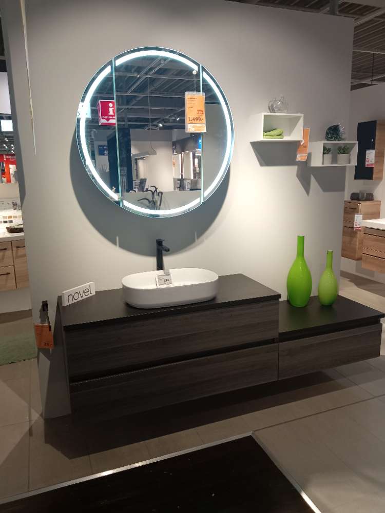 Badezimmer, Novel, NV. 121, 201cm,Grau, XXXLutz