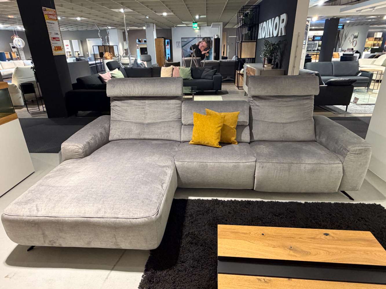 Polstergarnitur Musterring silber, ca. 175×290 cm