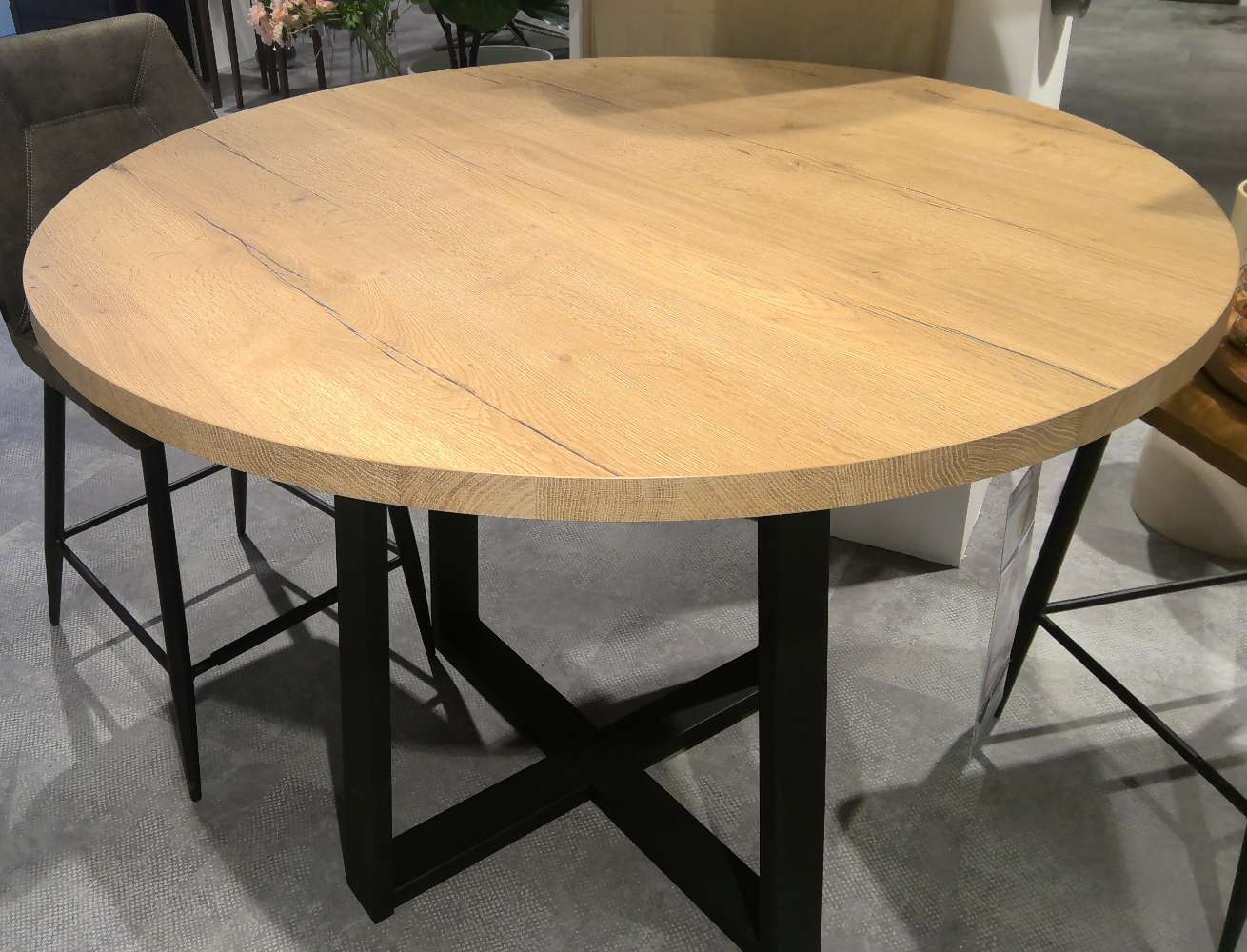 Trendhopper Bartisch „Denno, rund, Holz