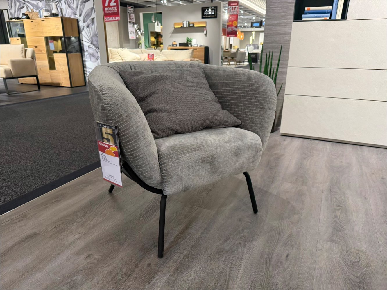 Sessel ca. 79 x 71 x 74 cm in Grau