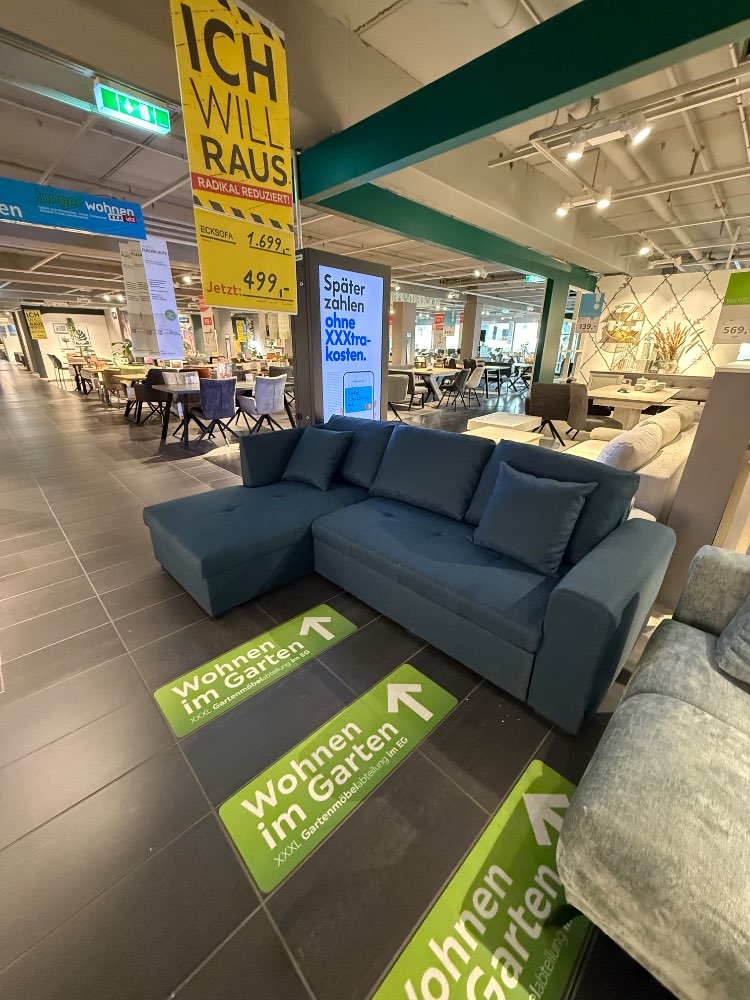 Ecksofa Blau mit Schlaffunktion – XXXLutz Fellbach
