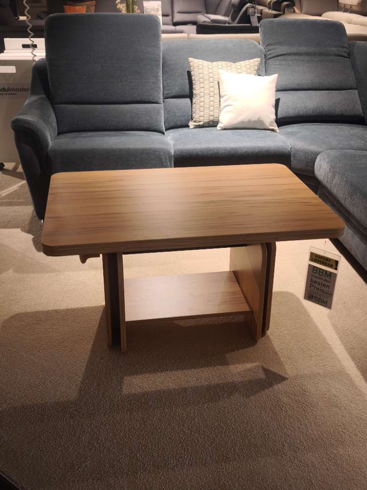 Couchtisch in Kernbuche Dekor, ausziehbar, höhenverstellbar