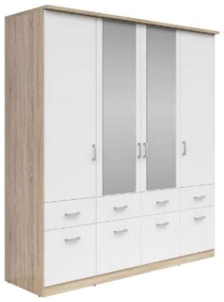 Kleiderschrank Brando, Black Red White, XXXLutz, Möbel