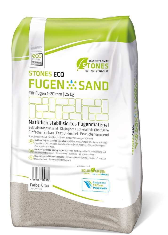 Stones Eco Fugensand 1-20mm grau 25kg