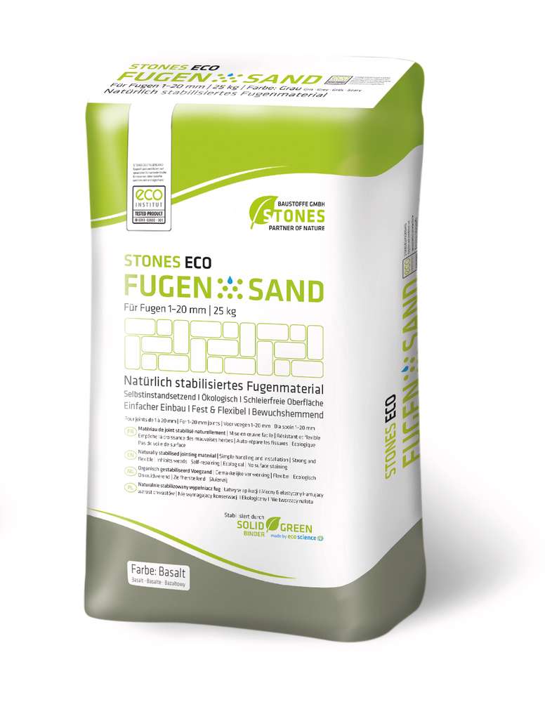 Stones Eco Fugensand 1-20mm basalt 25kg