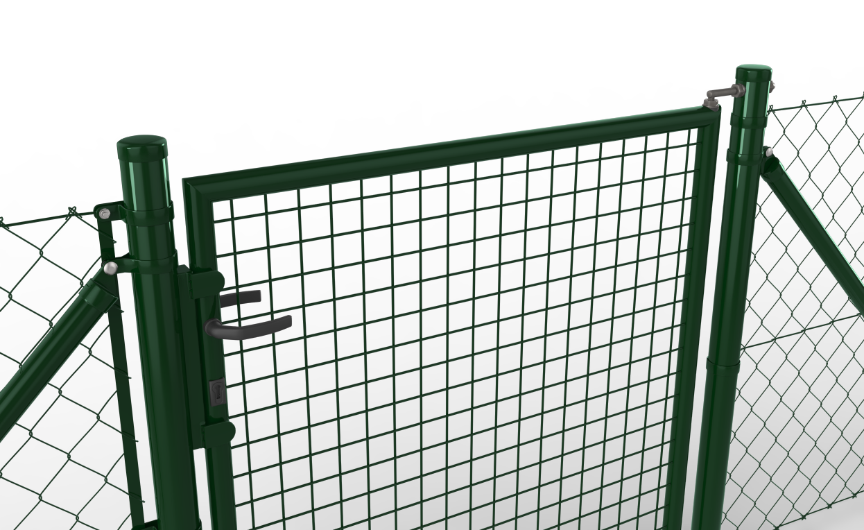 Ranko Gartentor Standard 1-flüg. grün, inkl. Zubehör 1750×1000 mm