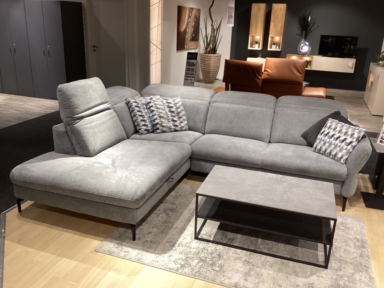 Möbel Ecksofa Dieter Knoll Atlanta Stoff grau XXXLutz Hirschaid