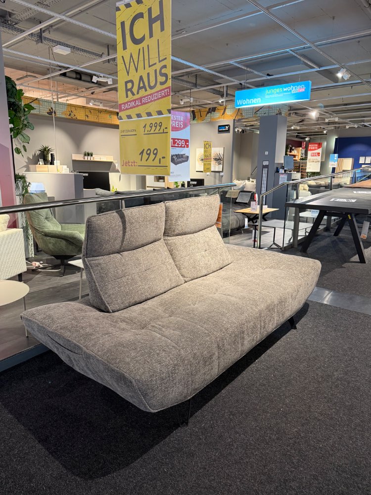 2 Sitzer Sofa Grau – XXXLutz Fellbach