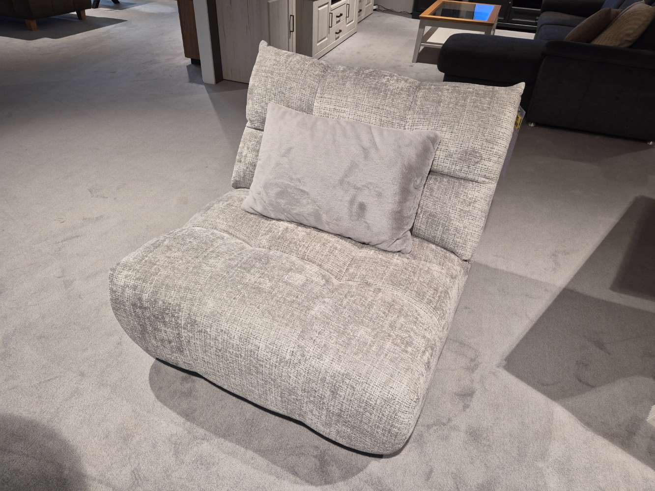 Drehsessel Metalldrehgestell schwarz 360° drehbar ca 90x86x97cm