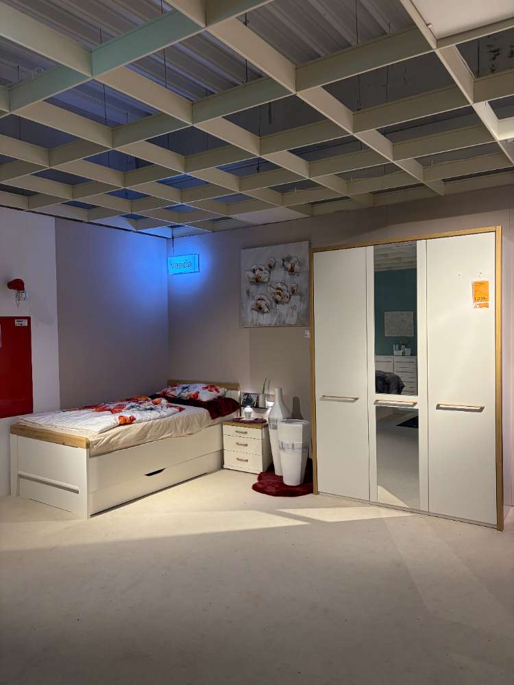 MÖBEL, VENDA, SCHLAFZIMMER KOMPLETT, WEIß MIT EICHE, XXXLUTZ