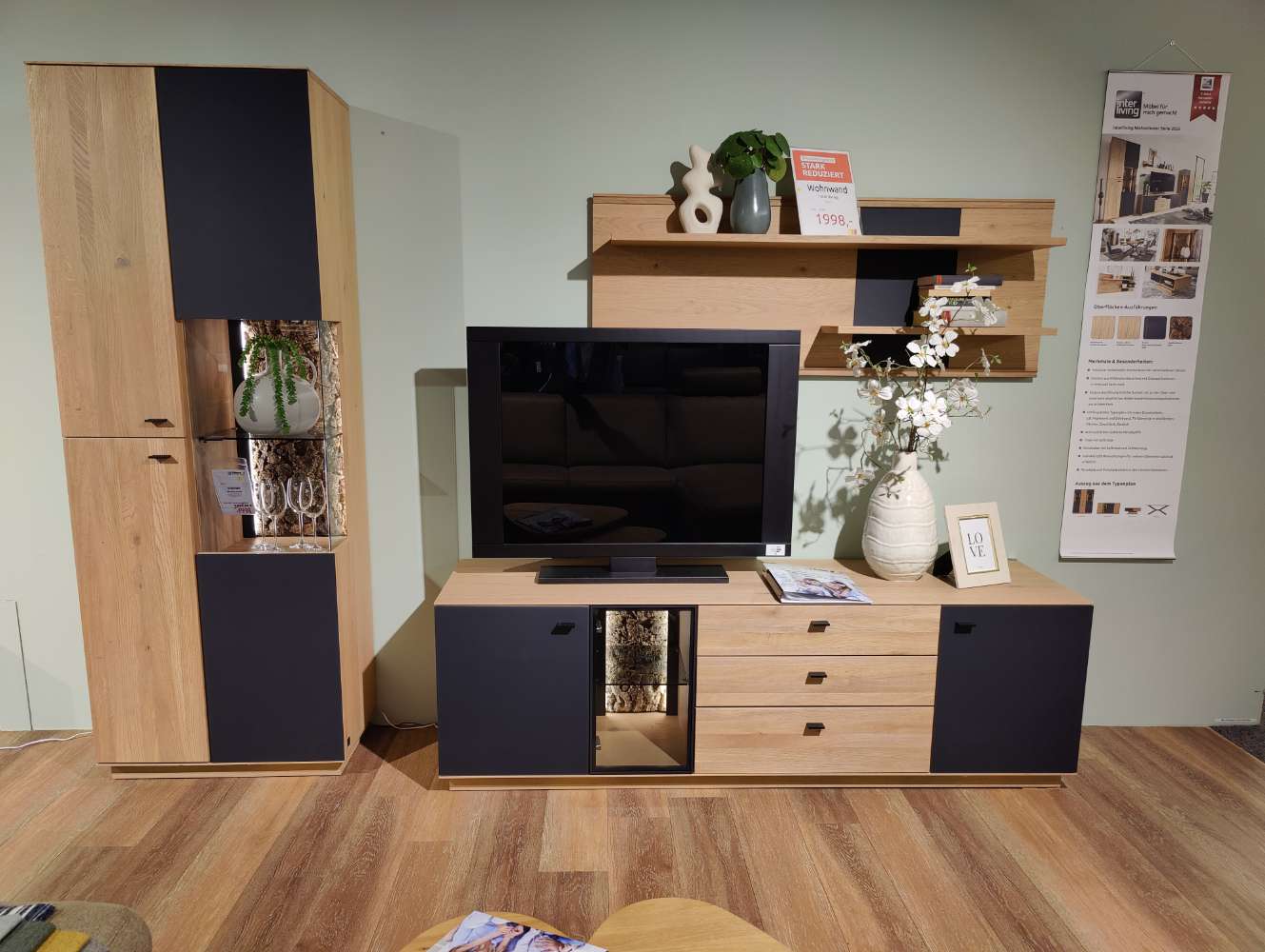 Wohnwand – INTERLIVING 2025 – Anbauwand – inkl. Beleuchtung