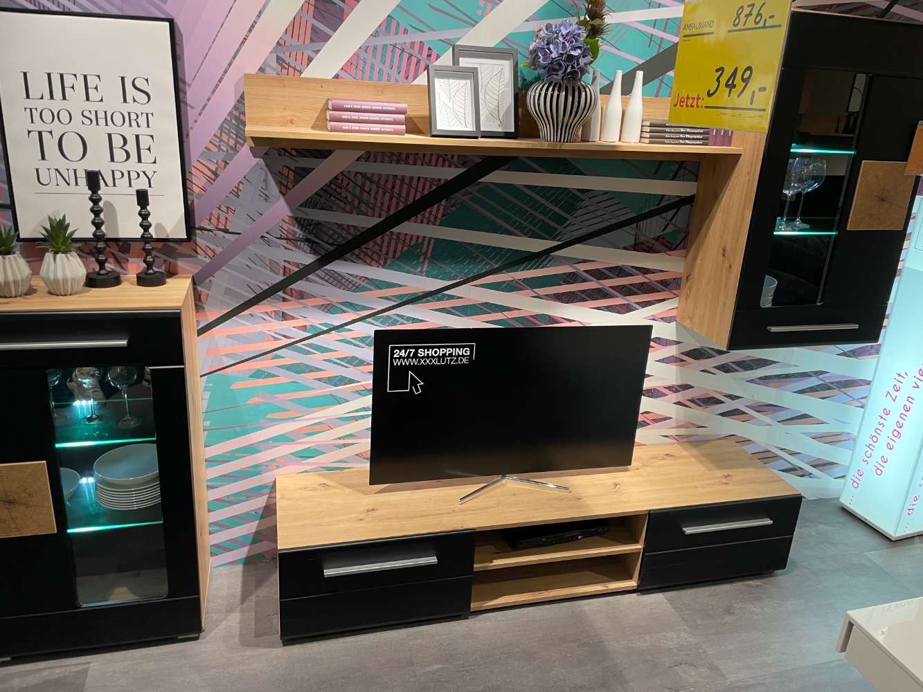 Möbel, Wohnwand Georgia