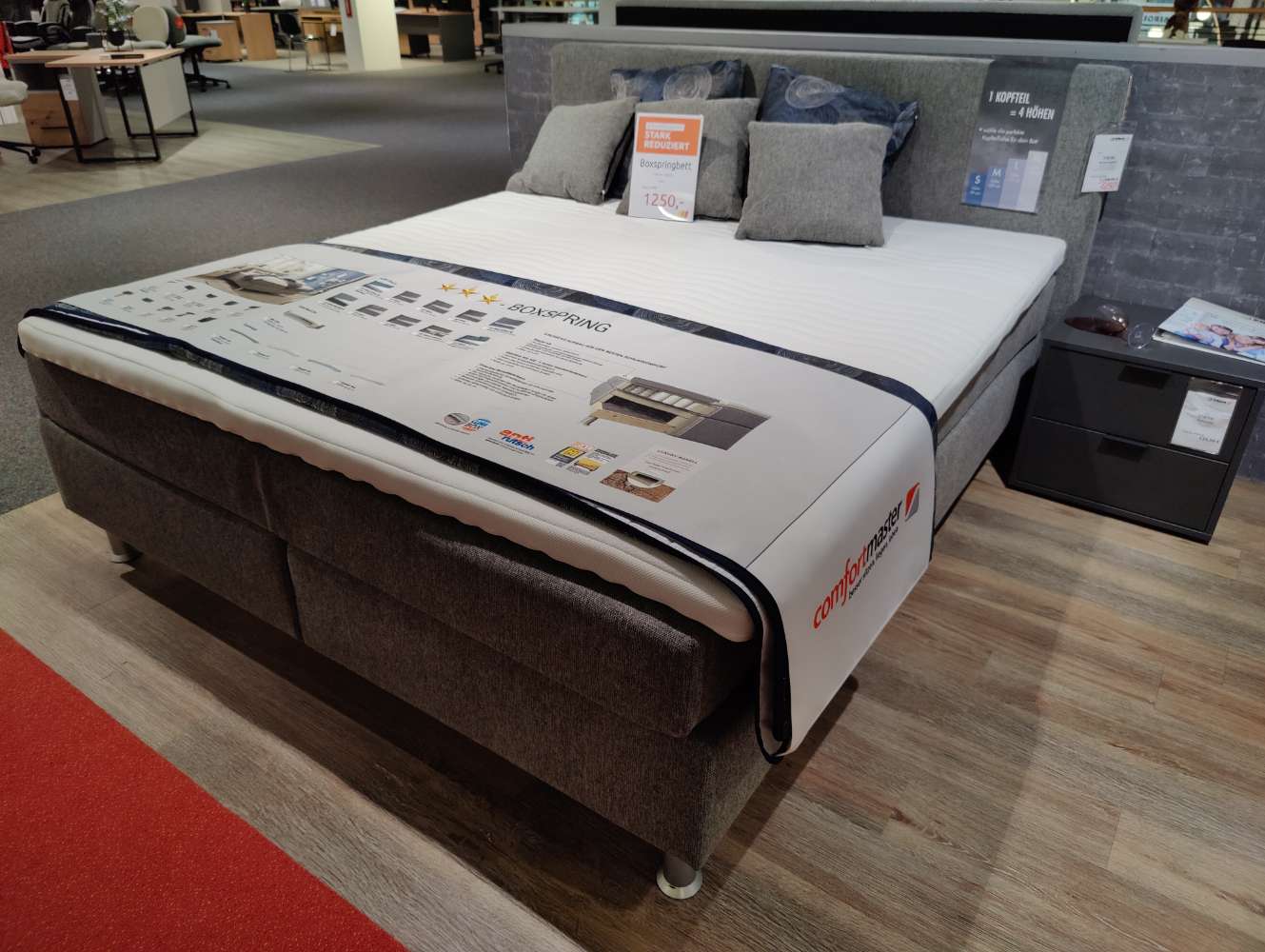 Boxspringbett – Oschmann – 180 x 200 cm – inkl. Kaltschaumtopper