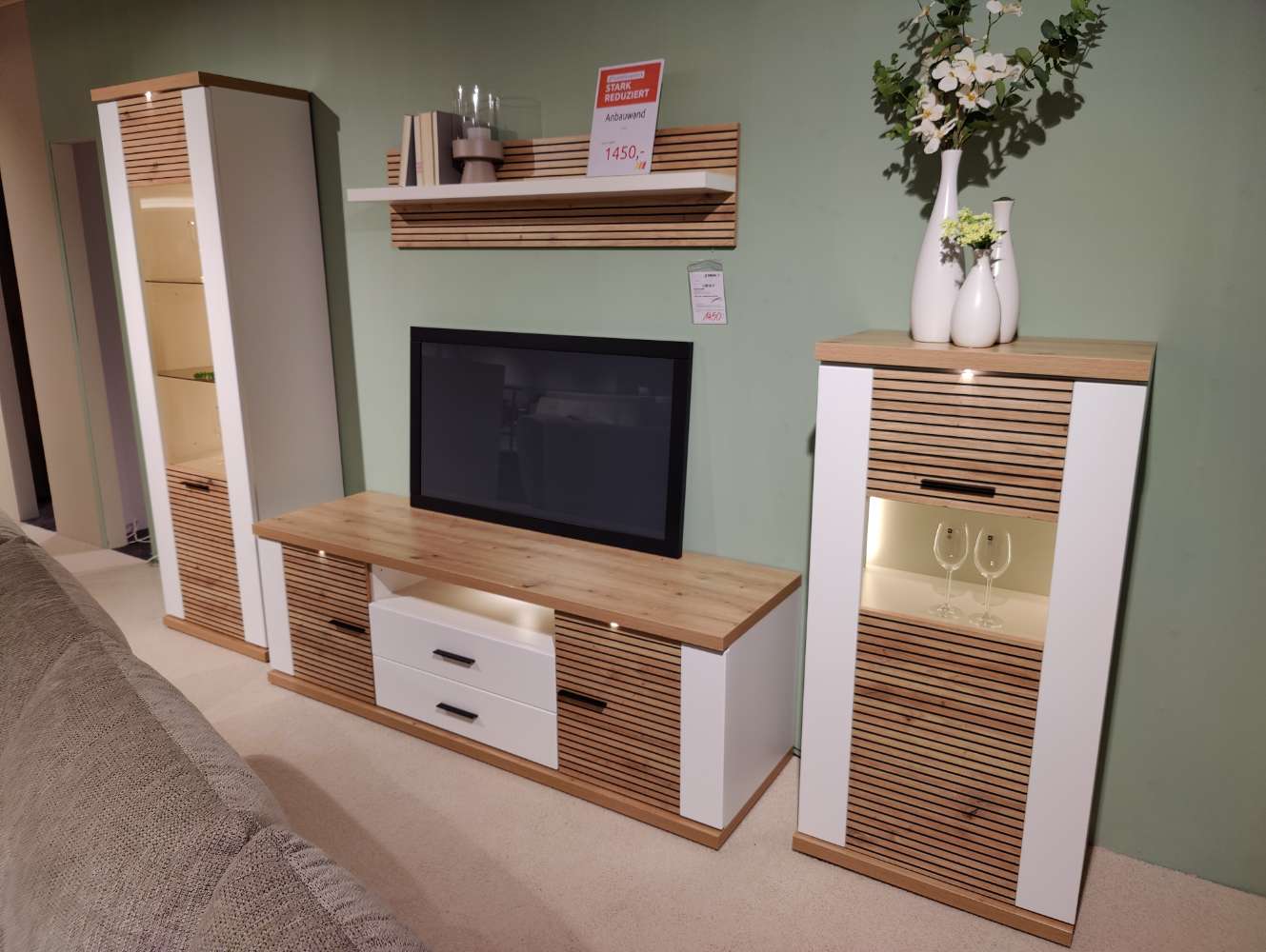 Wohnwand – Wohnkombination – Brooklyn – inkl. Beleuchtung