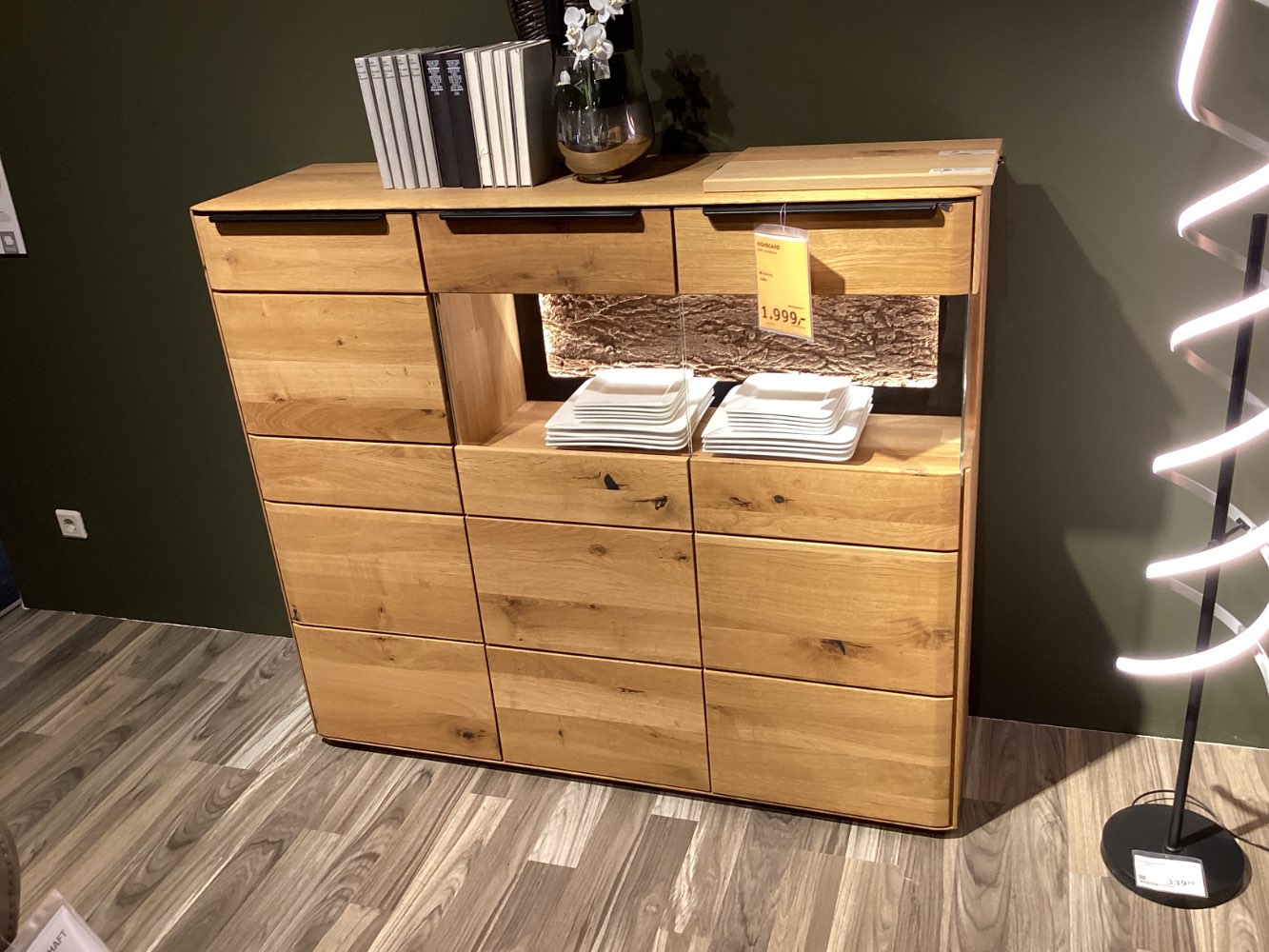 Möbel Highboard Musterring Puerto Eiche Massiv XXXLutz Hirschaid