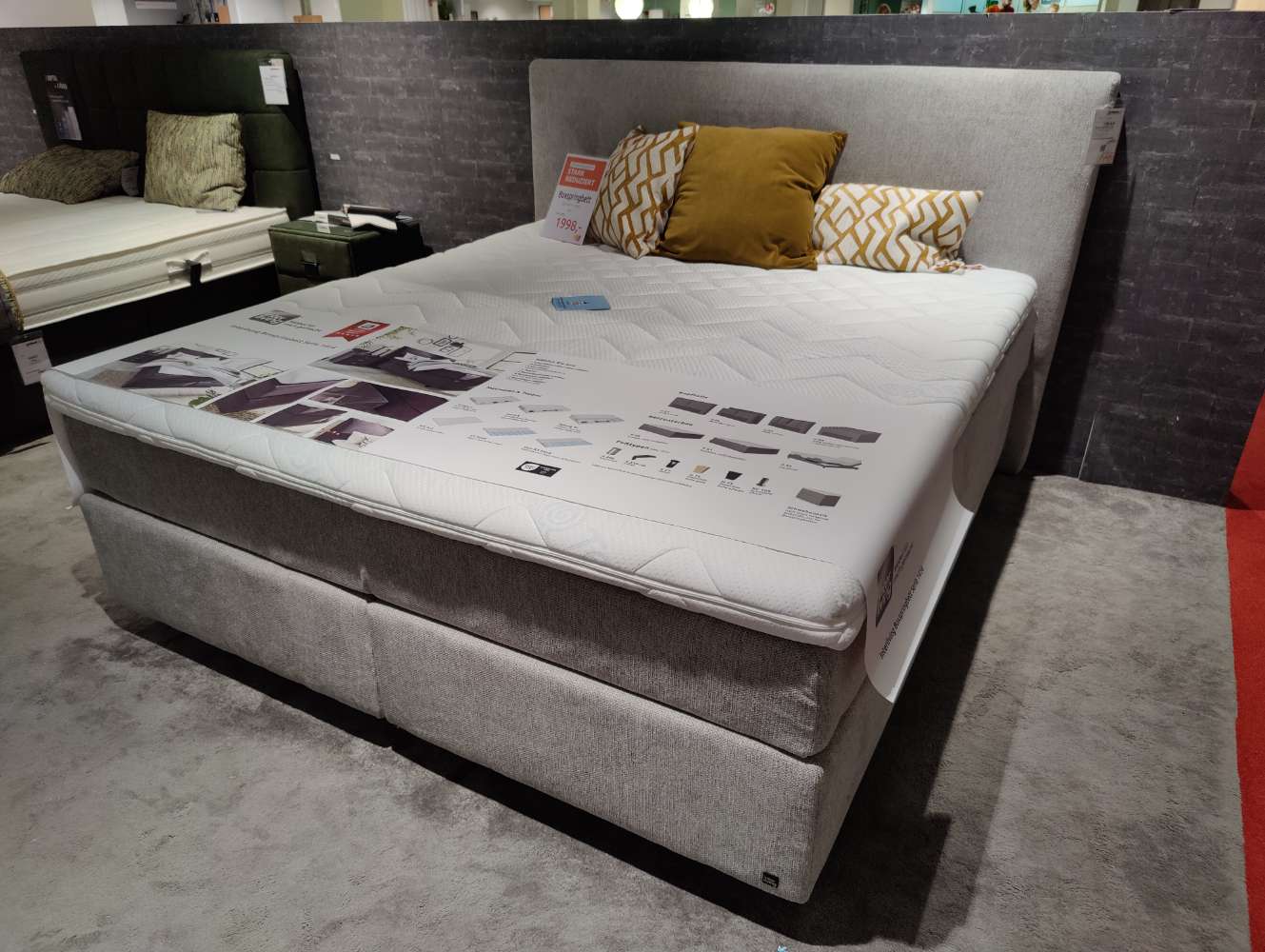 Boxspringbett – INTERLIVING 1414 – 180 x 200 cm – Doppelbett