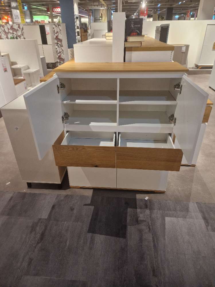 Möbel-Highboard-Weiß/Eiche-XXXLutz