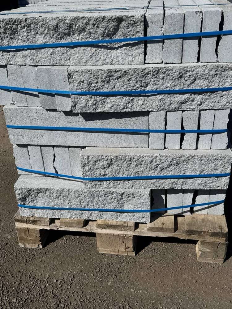 Bruchstein – Riemchen Verblender 50x14x6 cm Kristall-grau