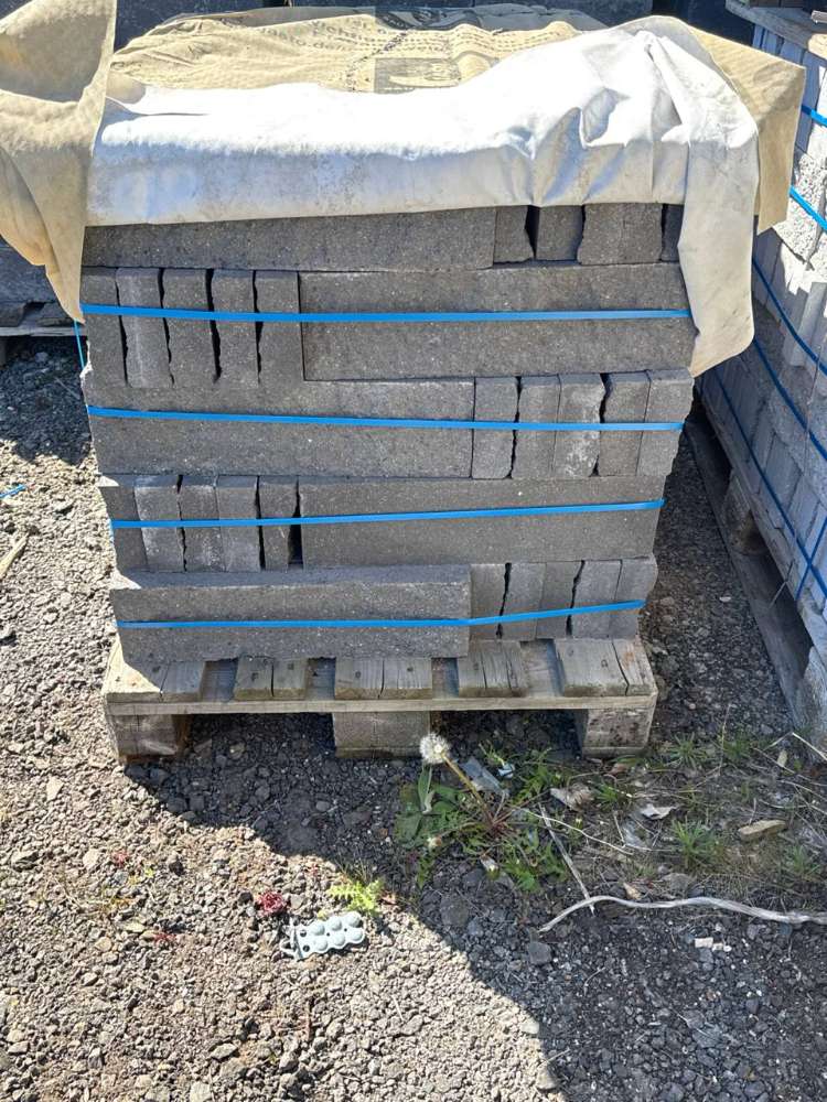 Bruchstein – Riemchen Verblender 50x14x6 cm Kristall-Anthrazit