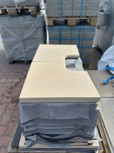 Vios  Poolumrandung beige feingestrahlt (Restposten)