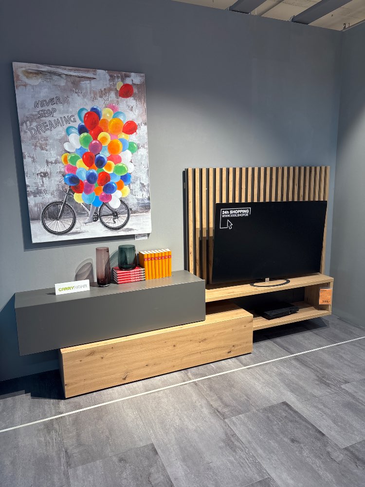 Möbel, Wohnwand, Eiche Artisan, XXXLutz