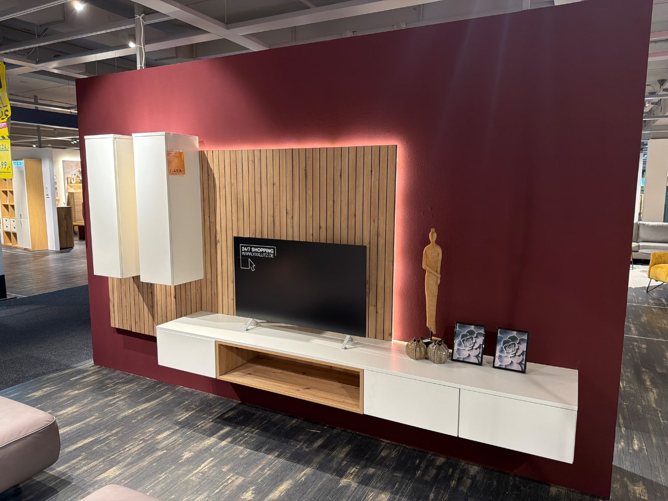 Möbel, Wohnwand Leya, Wittenbreder, weiß, XXXLutz