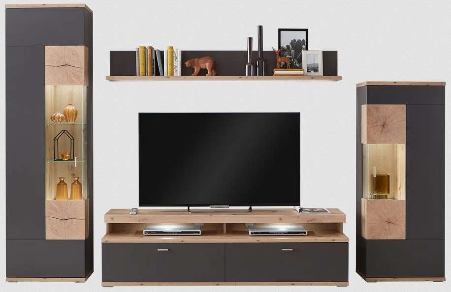 Sylt Wohnwand Kombi 04 Firma Ideal Möbel