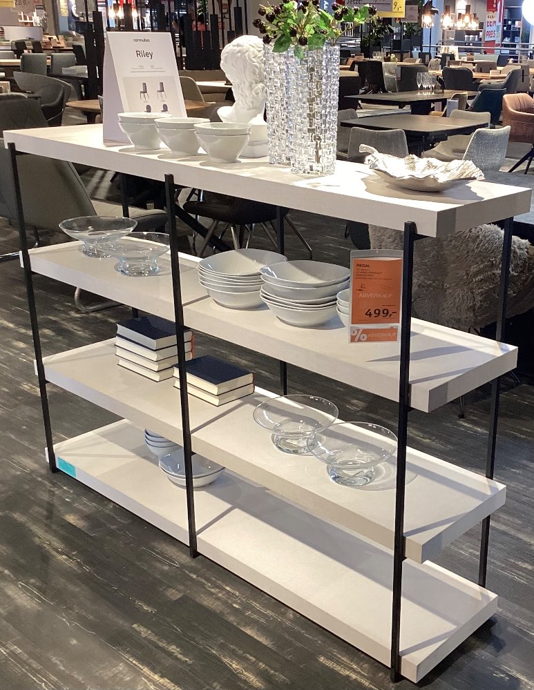 Möbel, connubia Regal, 162×110,4×38,5, weiß