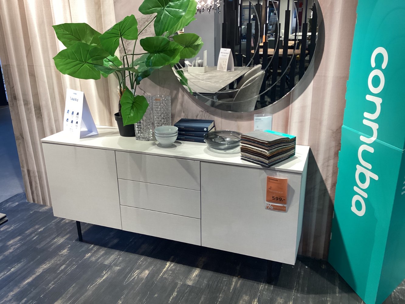 Möbel, connubia, Sideboard, 162×75,5×40, weiß