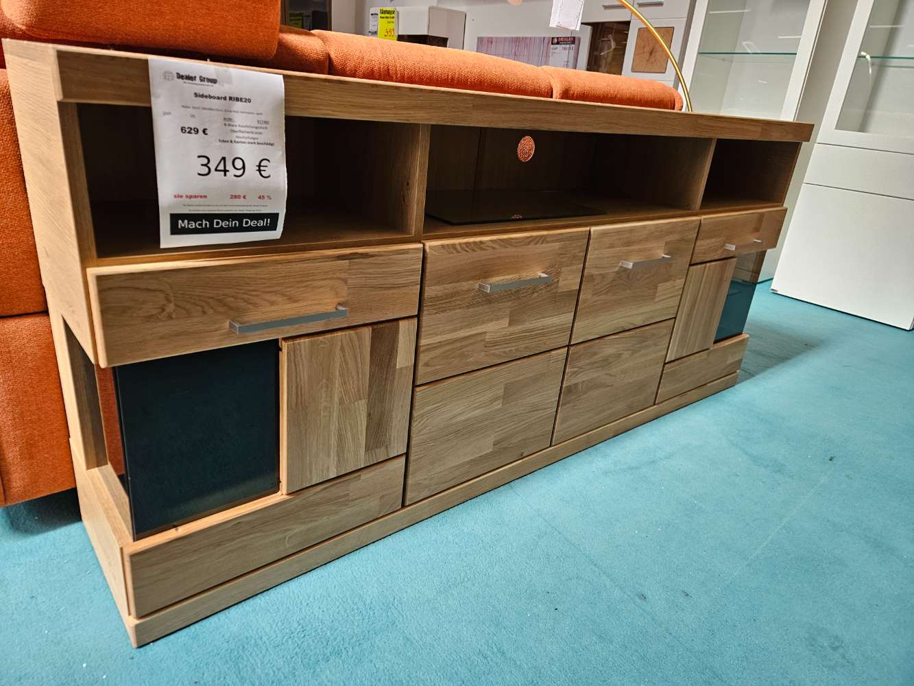 Sideboard Kommode Ribe20 Eiche Teilmassiv statt 629€
