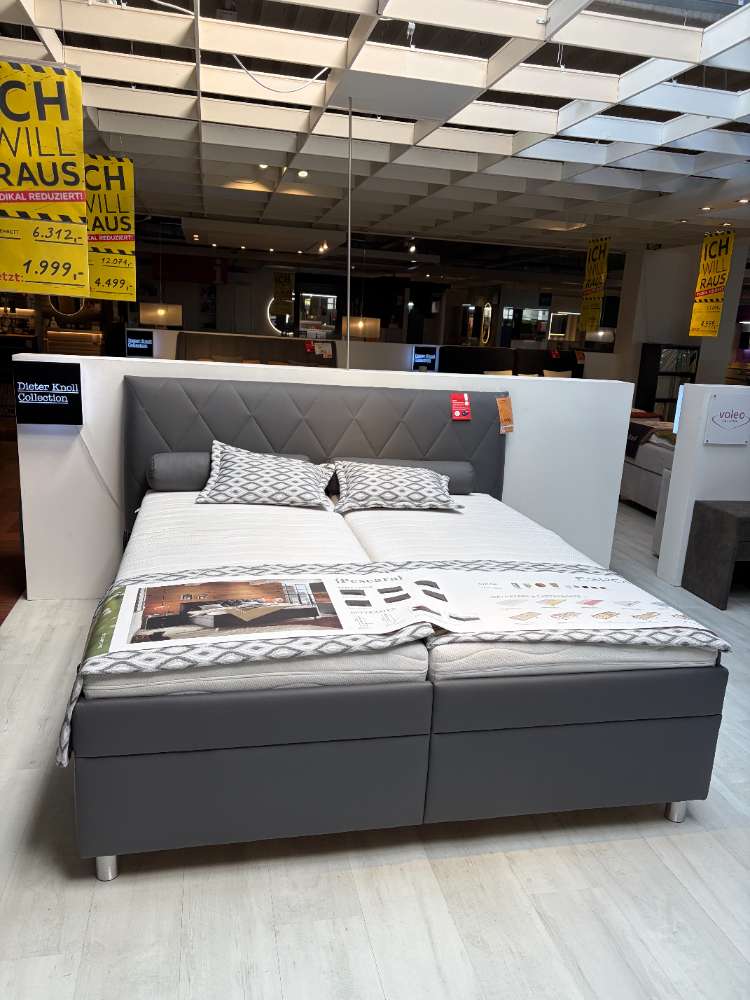 MÖBEL, ESPOSA, POLSTERBETT, ANTHRAZIT, LGF. 180X200, XXXLUTZ