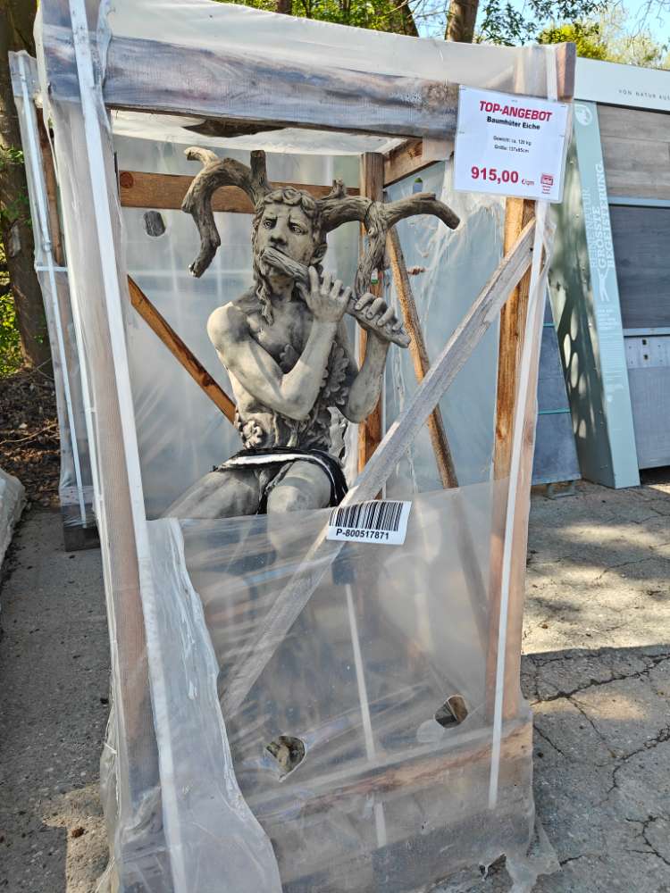 Baumhüter Eiche Steinguss Figur