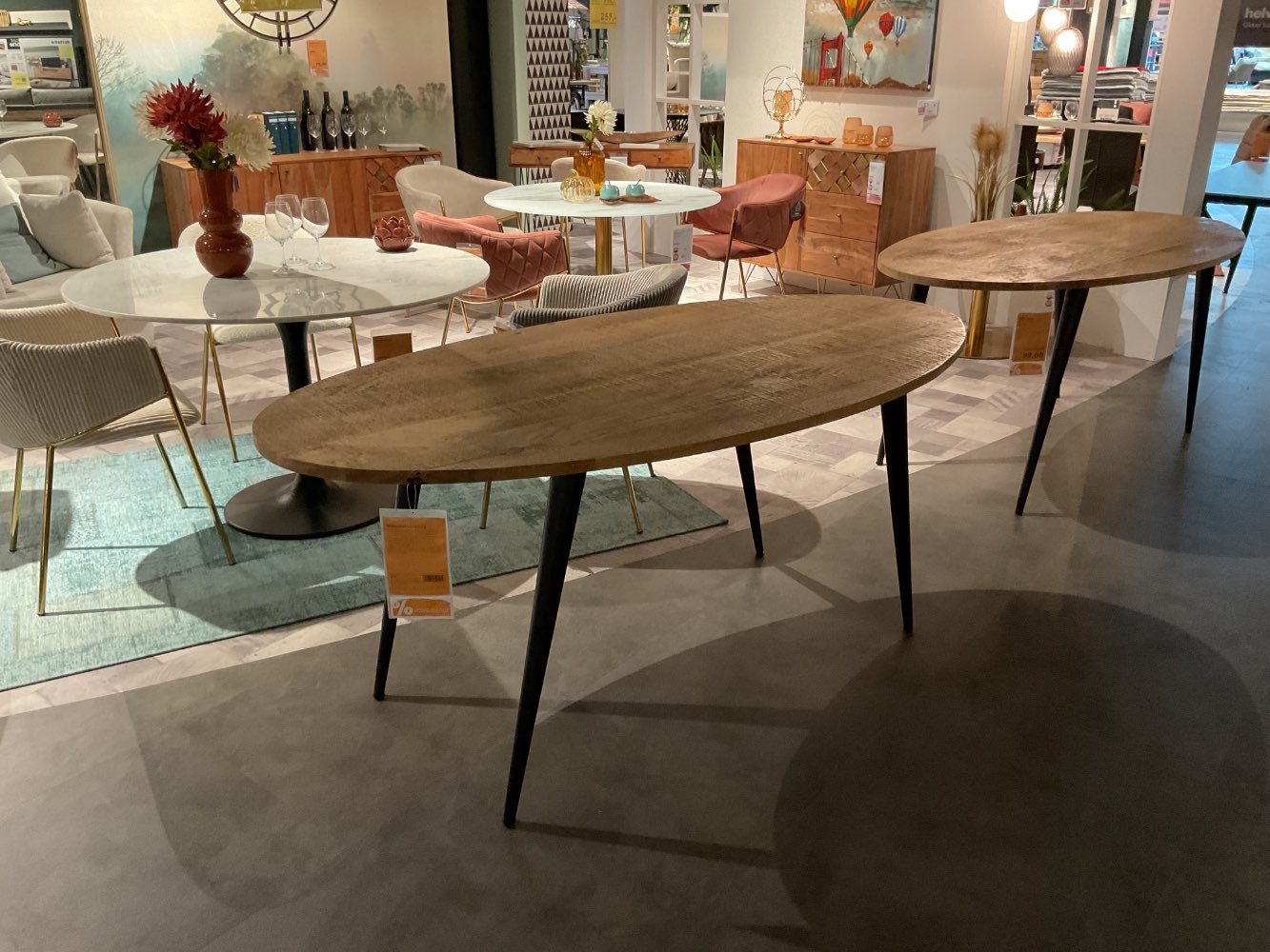 XXXLutz Ausstellungsstück Möbel Esstisch Alto Mangoholz schwarz