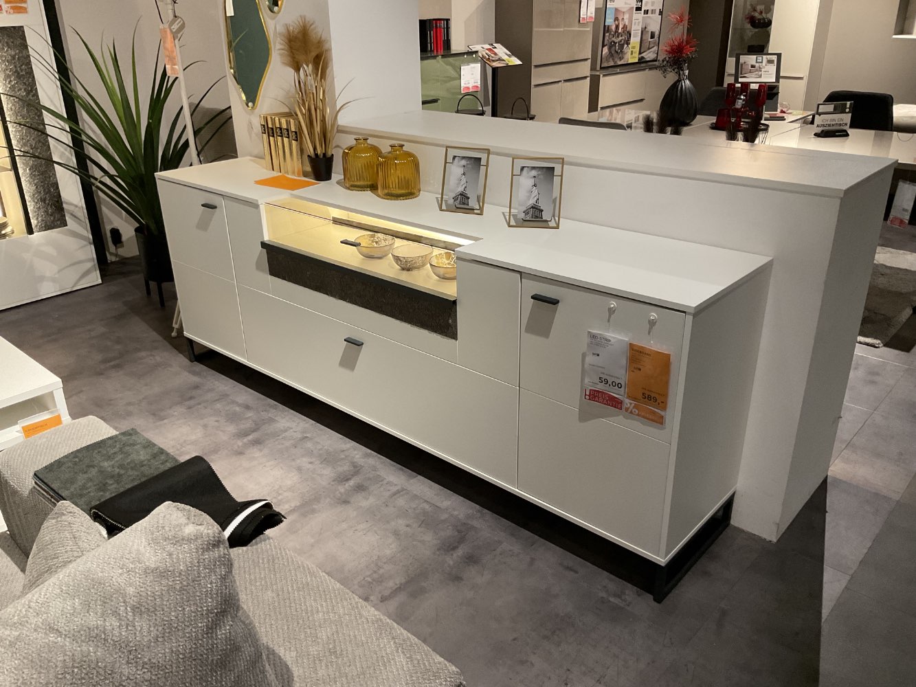 XXXLutz Ausstellungsstück Möbel Sideboard Deltona weiß musterring