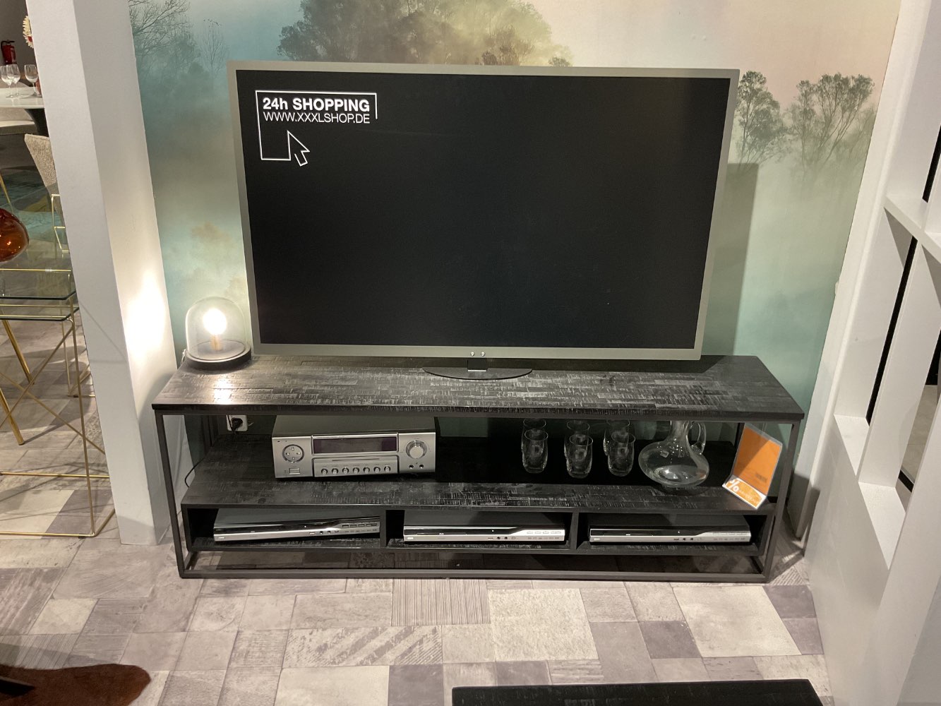 XXXLutz Ausstellungsstück Möbel Lowboard Vidal Teak schwarz