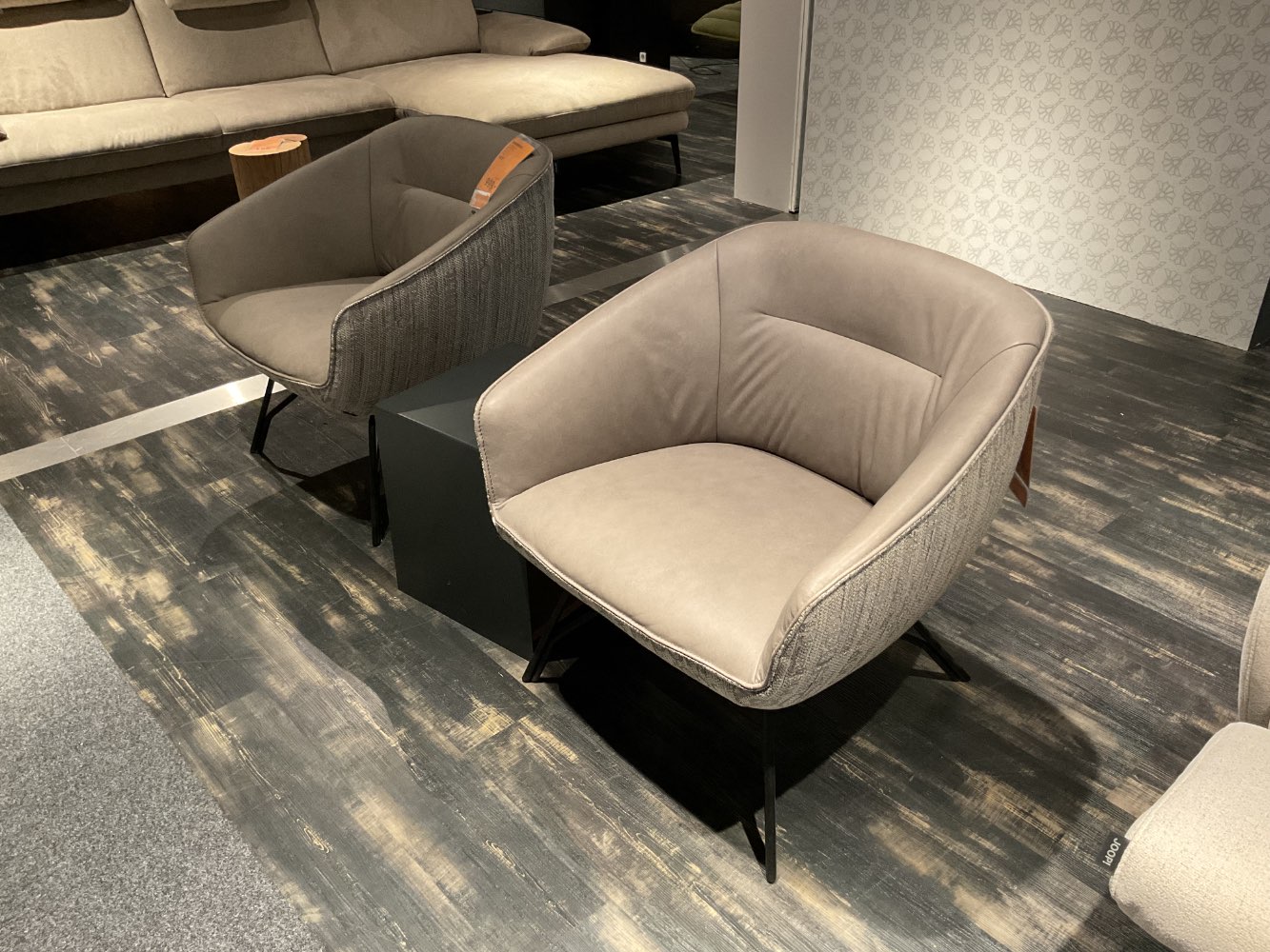 XXXLutz Ausstellungsstück Möbel Designsessel Posh JOOP! Leder tau