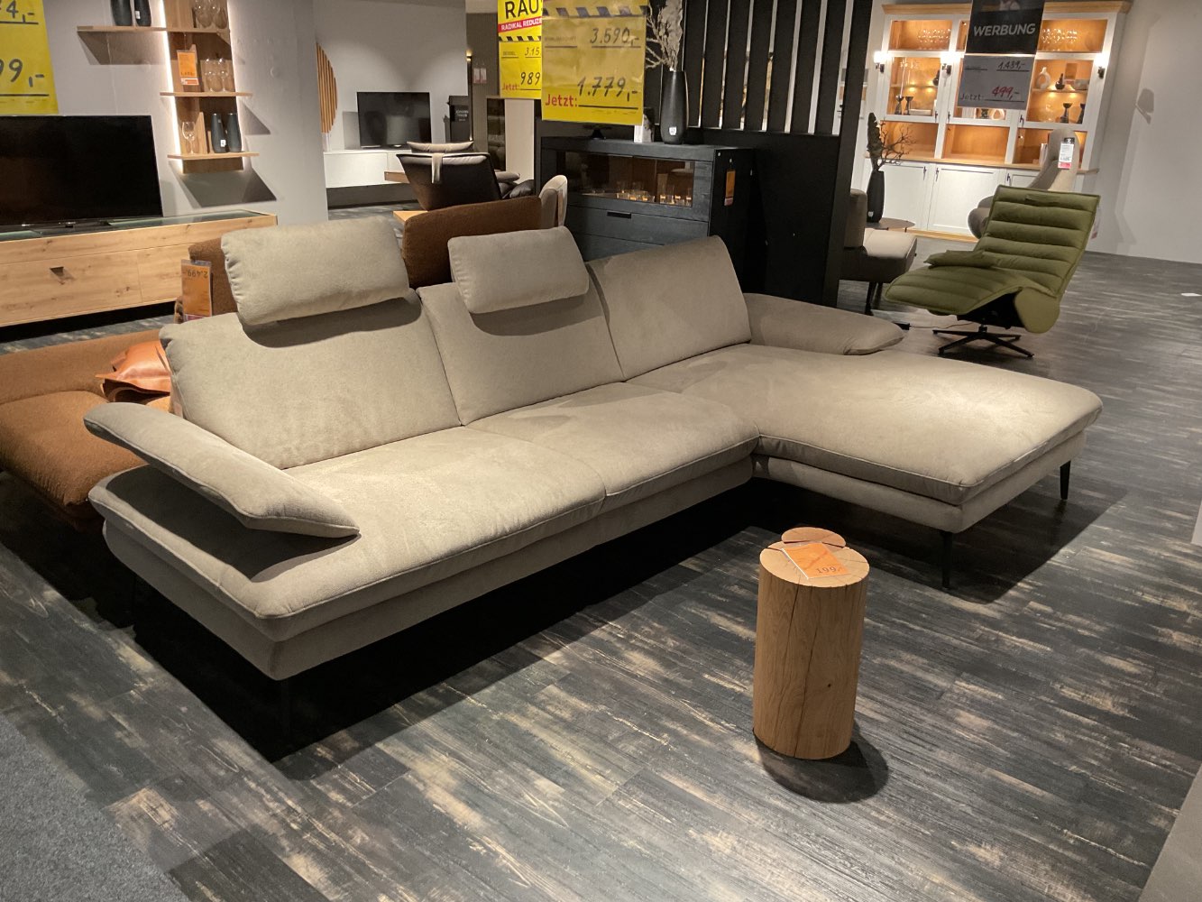 XXXLutz Ausstellungsstück Möbel Wohnlandschaft Arzona beige