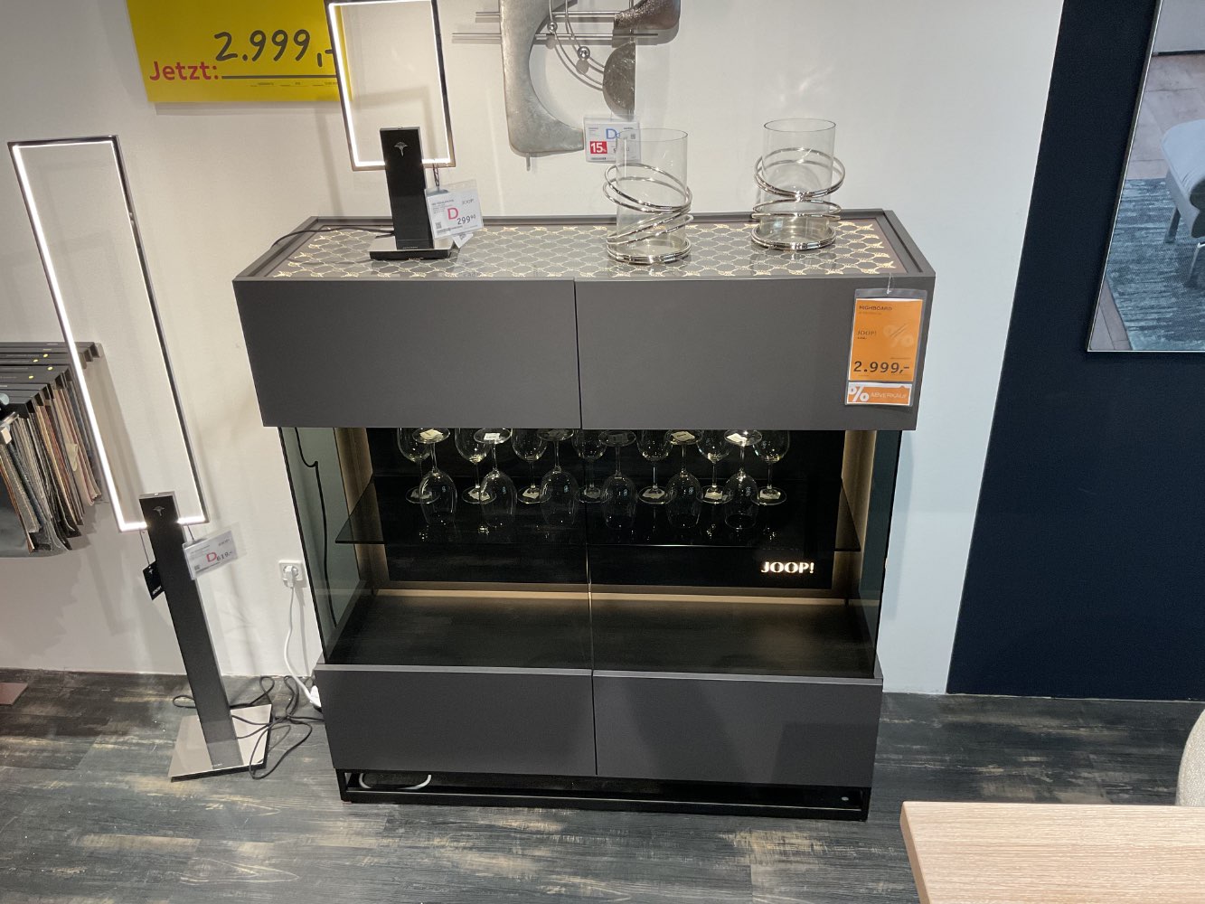 XXXLutz Ausstellungsstück Möbel Highboard Select JOOP! Grau