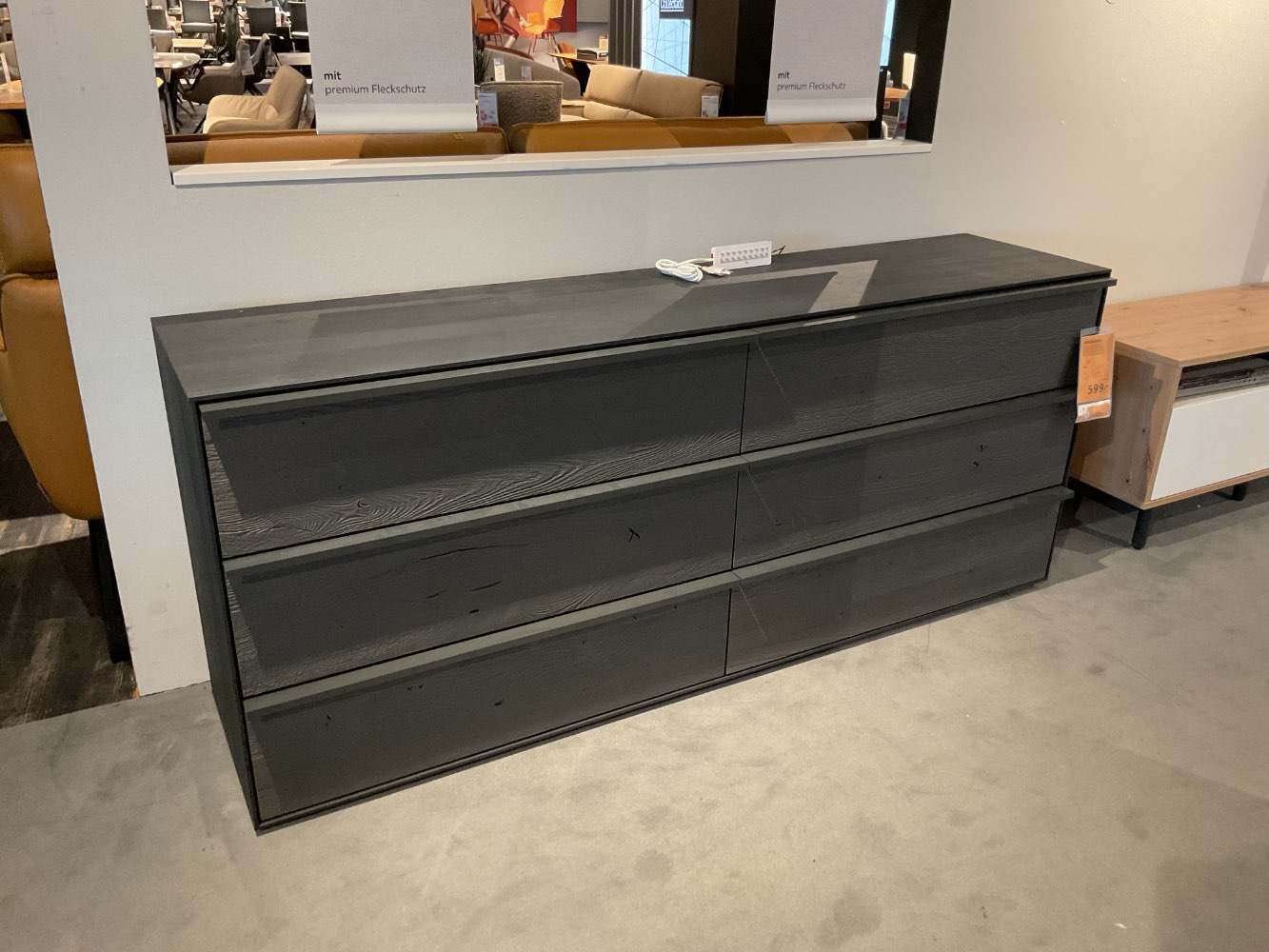 XXXLutz Ausstellungsstück Möbel Sideboard Lenya Buche anthrazit