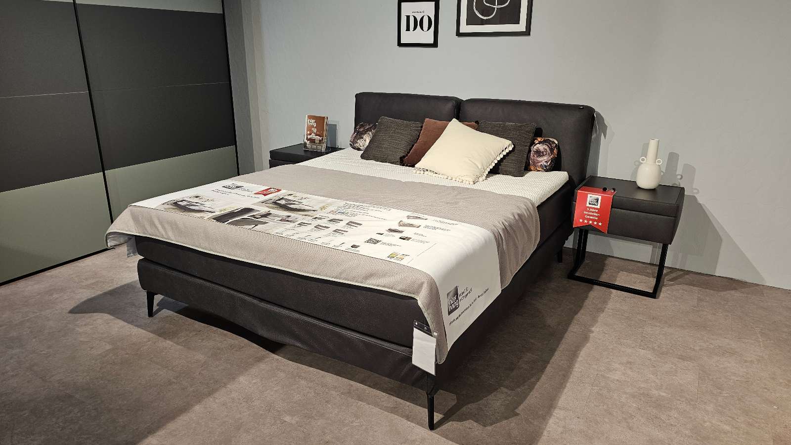 Boxspringbett inkl. 2 Konsolen 1416 von INTERLIVING