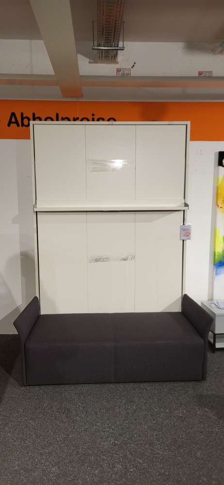 Schrankbett mit Anbausofa