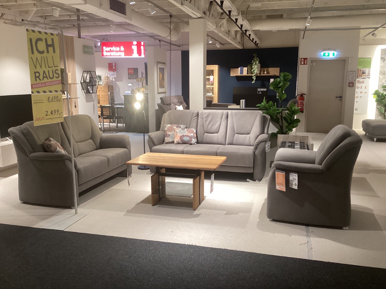 Möbel, Beldomo, 3-Sitzer, 2-Sitzer, Sessel, Lugano, Mikrofaser