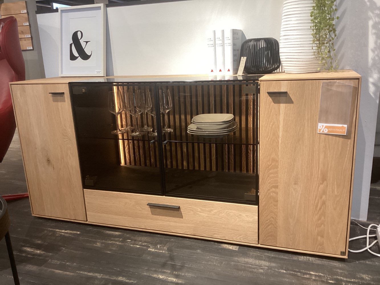 Möbel, Musterring, Sideboard, Targo, ca. 173x80x44cm, Kerneiche