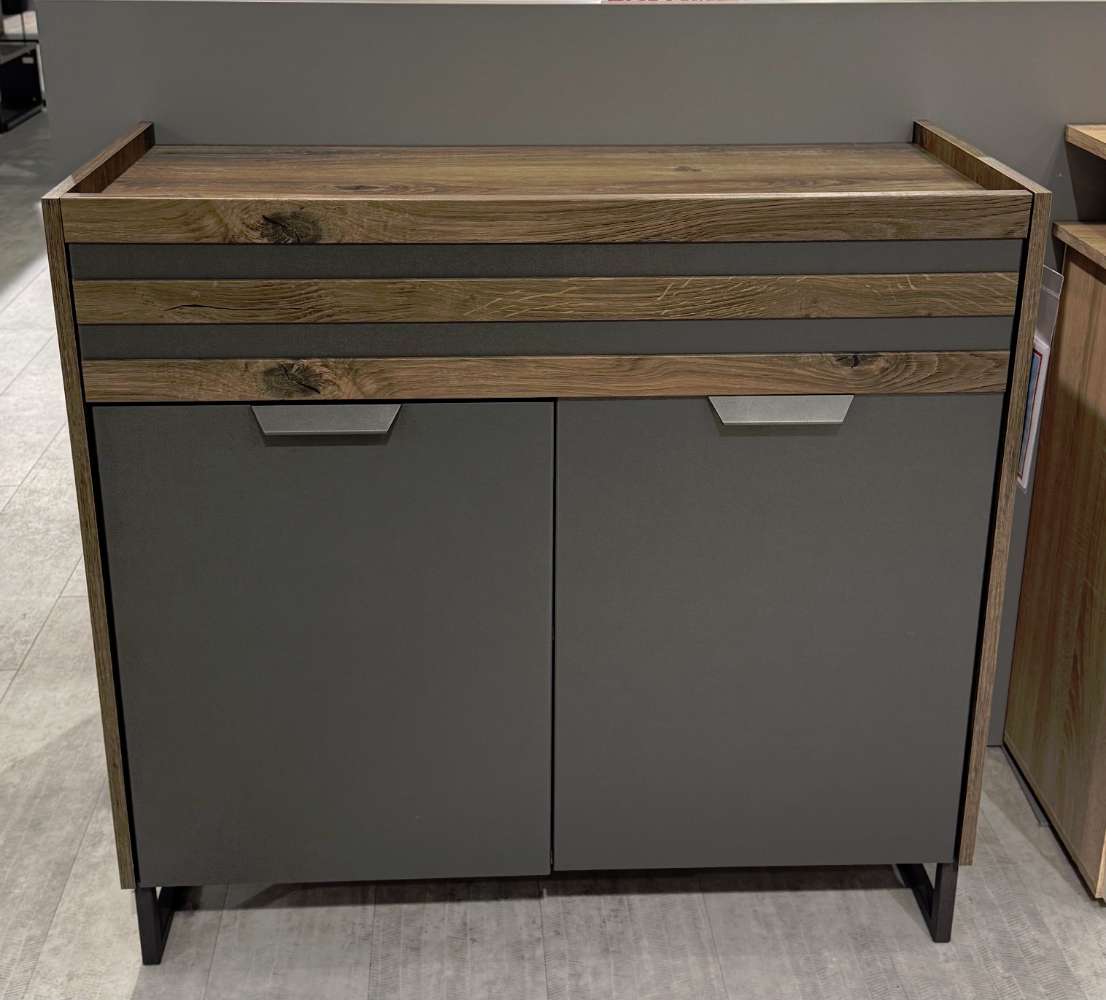 JW Kommode Atlantic Oak dunkel/Grau metallic⚡️Sparpreis⚡️
