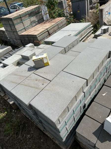 KANN Elegant hellgrau satiniert Läuferverband 8 cm (2.Wahl)